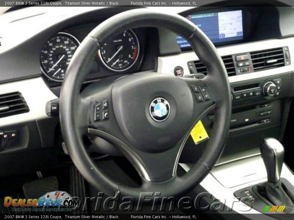 2007 BMW 3 Series 328i Coupe Titanium Silver Metallic / Black Photo #18