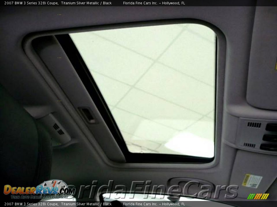 2007 BMW 3 Series 328i Coupe Titanium Silver Metallic / Black Photo #19