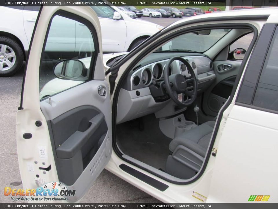 2007 Chrysler PT Cruiser Touring Cool Vanilla White / Pastel Slate Gray Photo #13