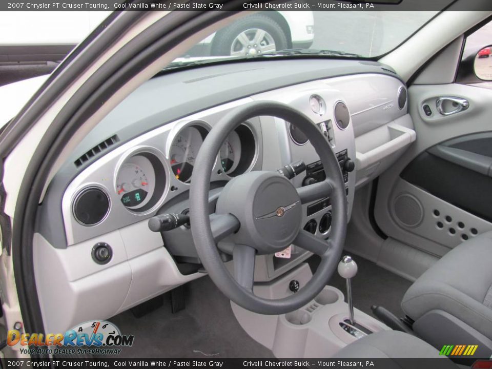 2007 Chrysler PT Cruiser Touring Cool Vanilla White / Pastel Slate Gray Photo #14