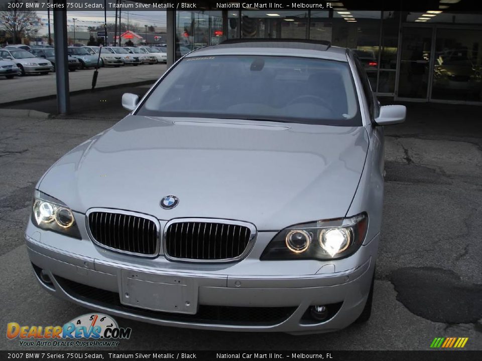 2007 BMW 7 Series 750Li Sedan Titanium Silver Metallic / Black Photo #2