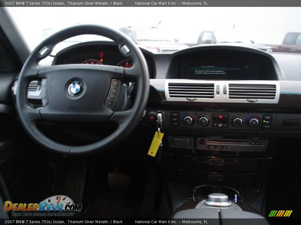 2007 BMW 7 Series 750Li Sedan Titanium Silver Metallic / Black Photo #6