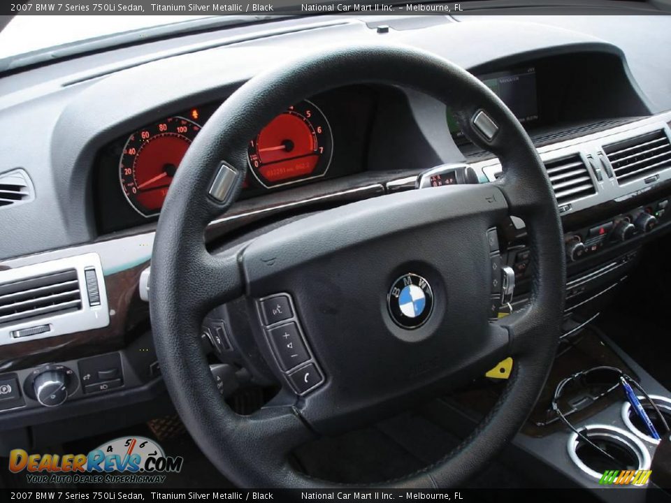 2007 BMW 7 Series 750Li Sedan Titanium Silver Metallic / Black Photo #10