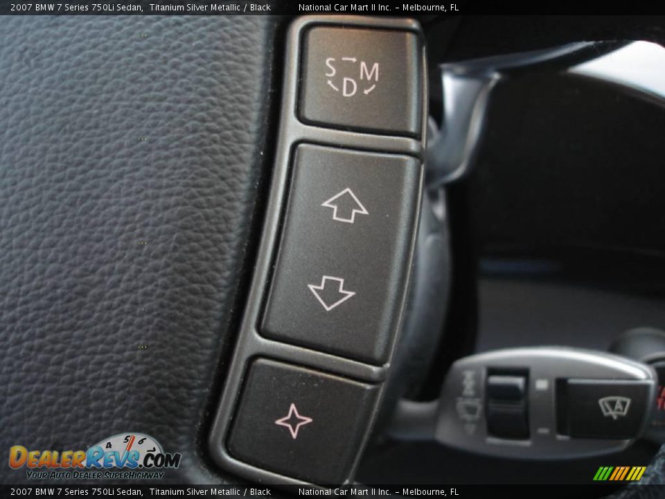 2007 BMW 7 Series 750Li Sedan Titanium Silver Metallic / Black Photo #14