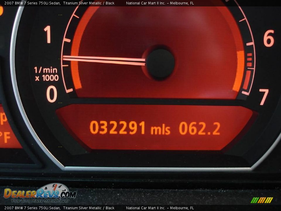 2007 BMW 7 Series 750Li Sedan Titanium Silver Metallic / Black Photo #16
