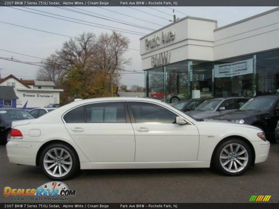 2007 BMW 7 Series 750Li Sedan Alpine White / Cream Beige Photo #1