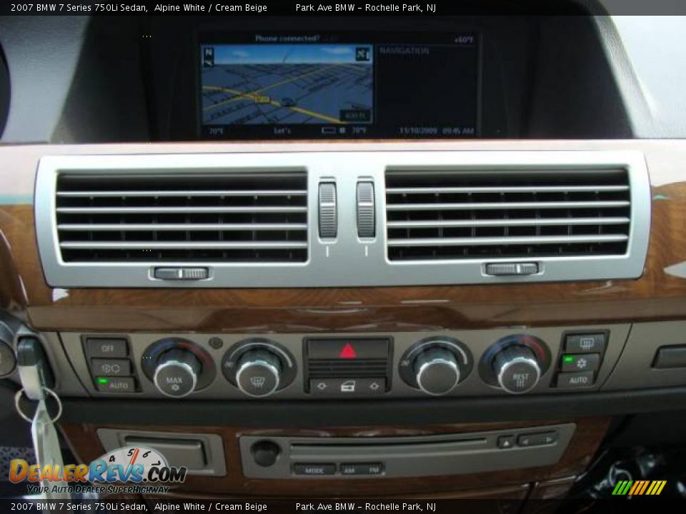 2007 BMW 7 Series 750Li Sedan Alpine White / Cream Beige Photo #15