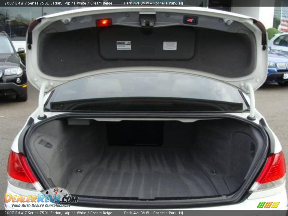 2007 BMW 7 Series 750Li Sedan Alpine White / Cream Beige Photo #18