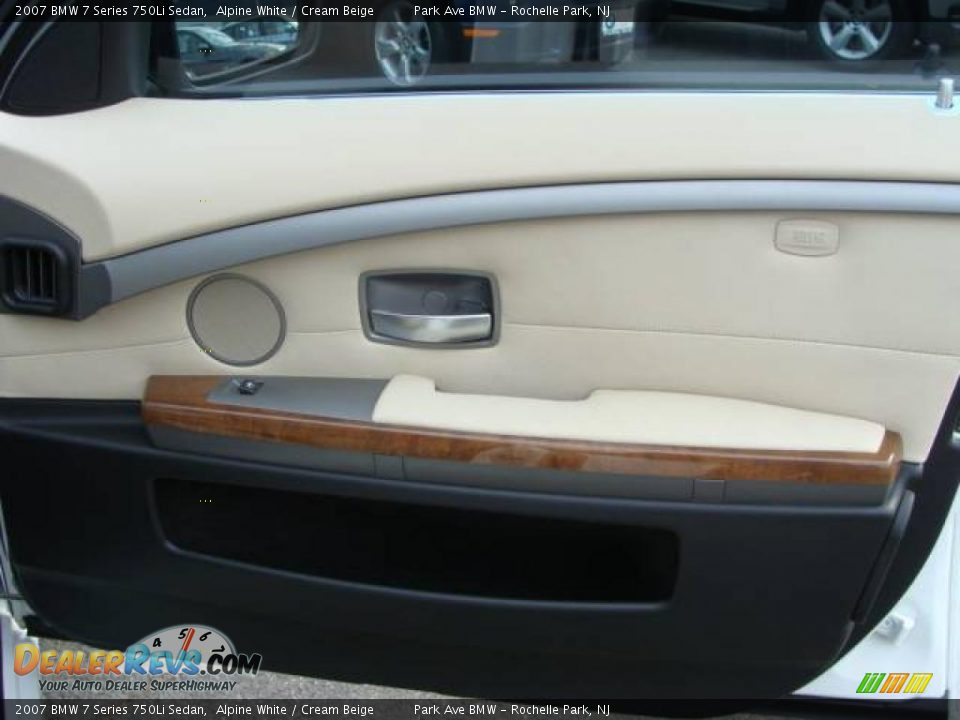 2007 BMW 7 Series 750Li Sedan Alpine White / Cream Beige Photo #21