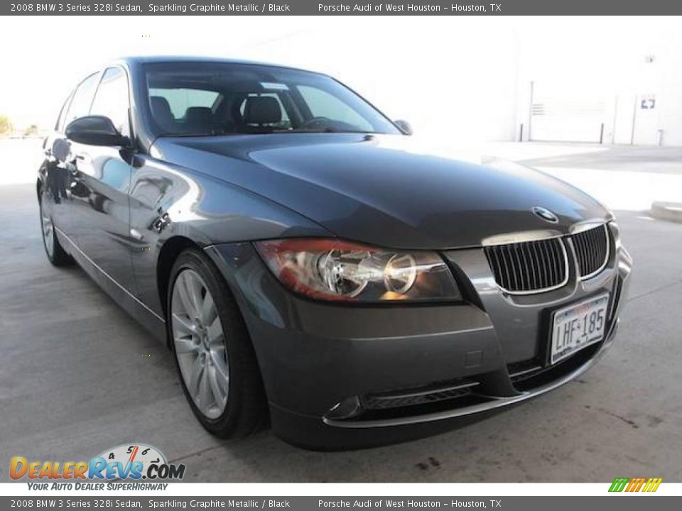 2008 BMW 3 Series 328i Sedan Sparkling Graphite Metallic / Black Photo #1