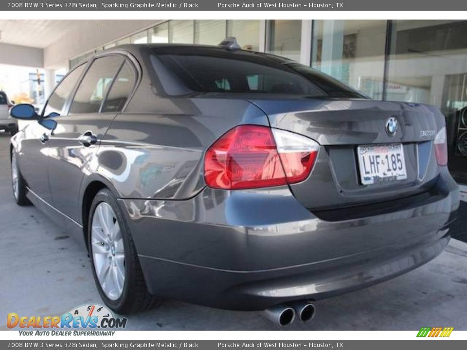 2008 BMW 3 Series 328i Sedan Sparkling Graphite Metallic / Black Photo #2