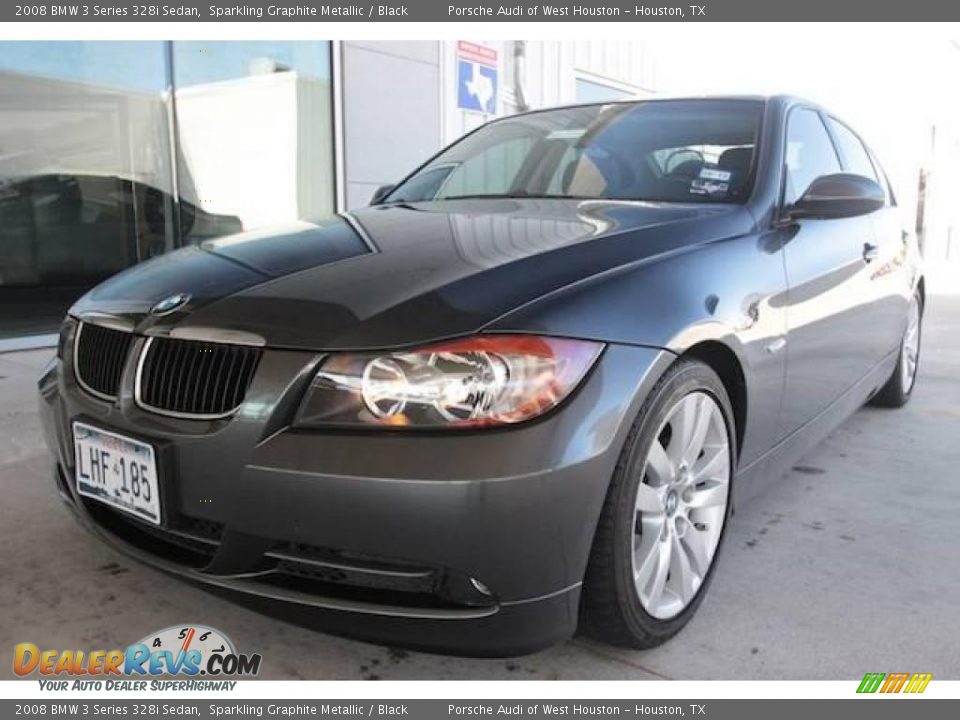 2008 BMW 3 Series 328i Sedan Sparkling Graphite Metallic / Black Photo #3
