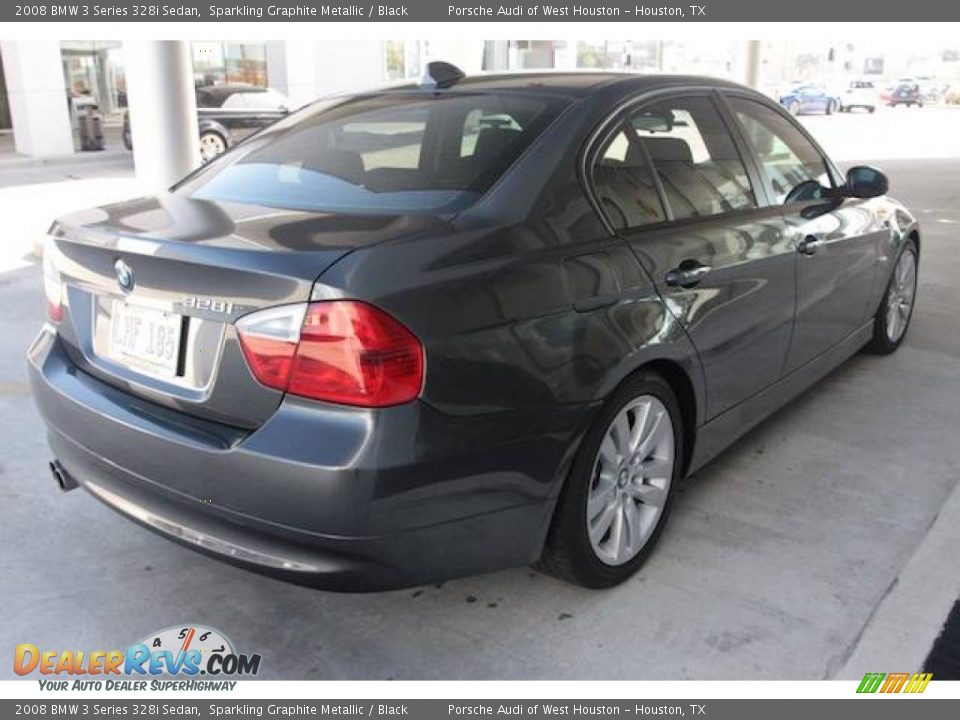 2008 BMW 3 Series 328i Sedan Sparkling Graphite Metallic / Black Photo #4