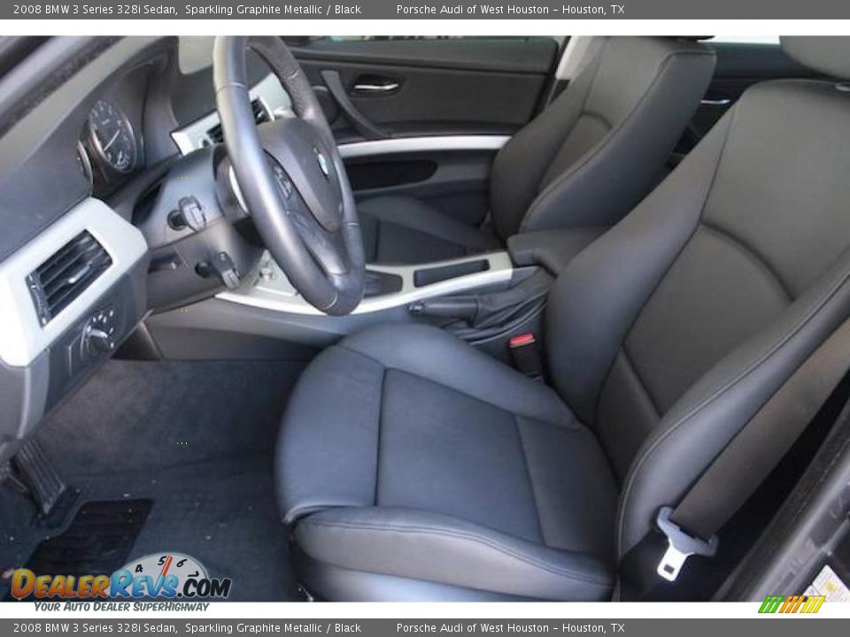 2008 BMW 3 Series 328i Sedan Sparkling Graphite Metallic / Black Photo #5