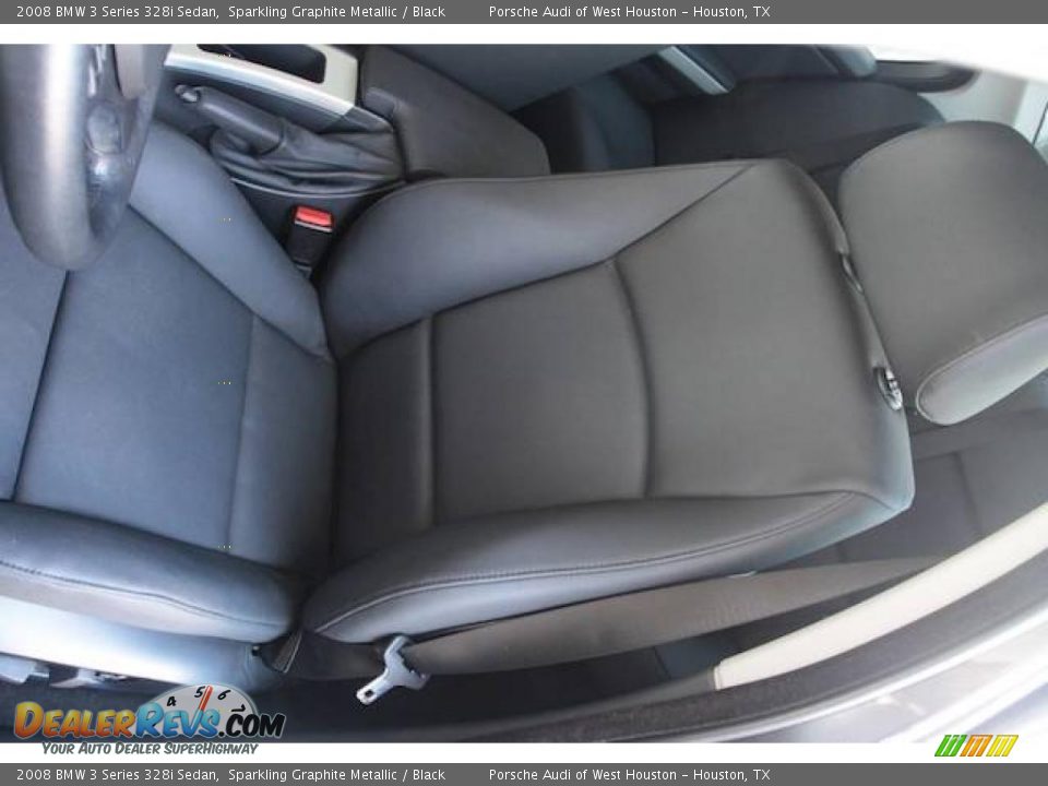 2008 BMW 3 Series 328i Sedan Sparkling Graphite Metallic / Black Photo #7