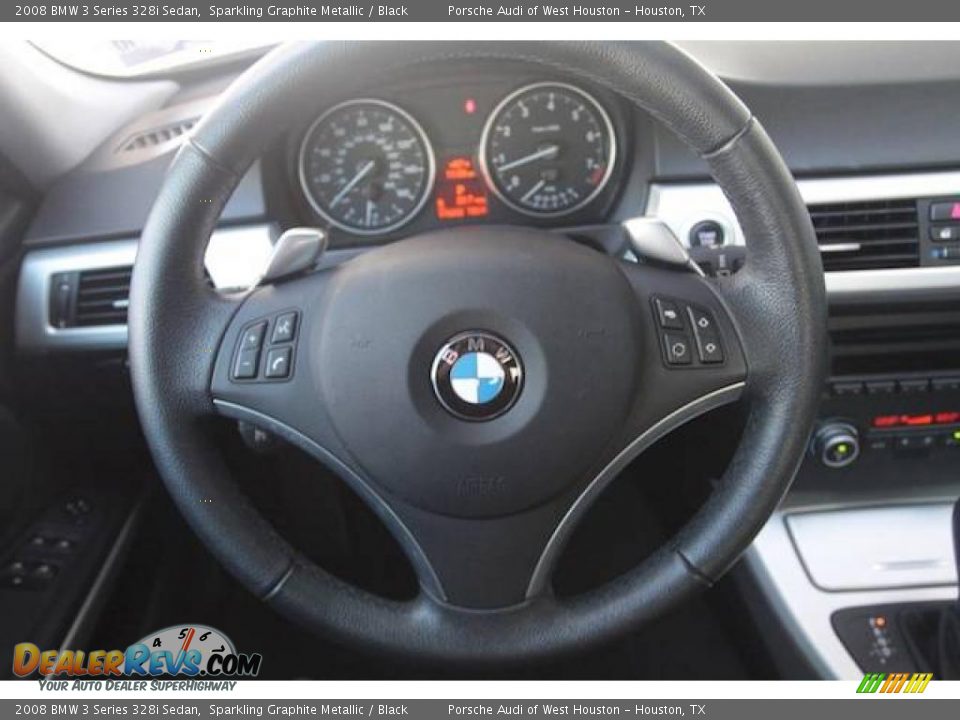2008 BMW 3 Series 328i Sedan Sparkling Graphite Metallic / Black Photo #11