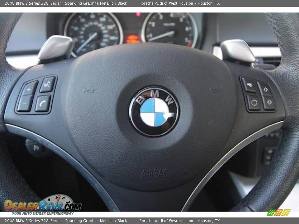 2008 BMW 3 Series 328i Sedan Sparkling Graphite Metallic / Black Photo #12