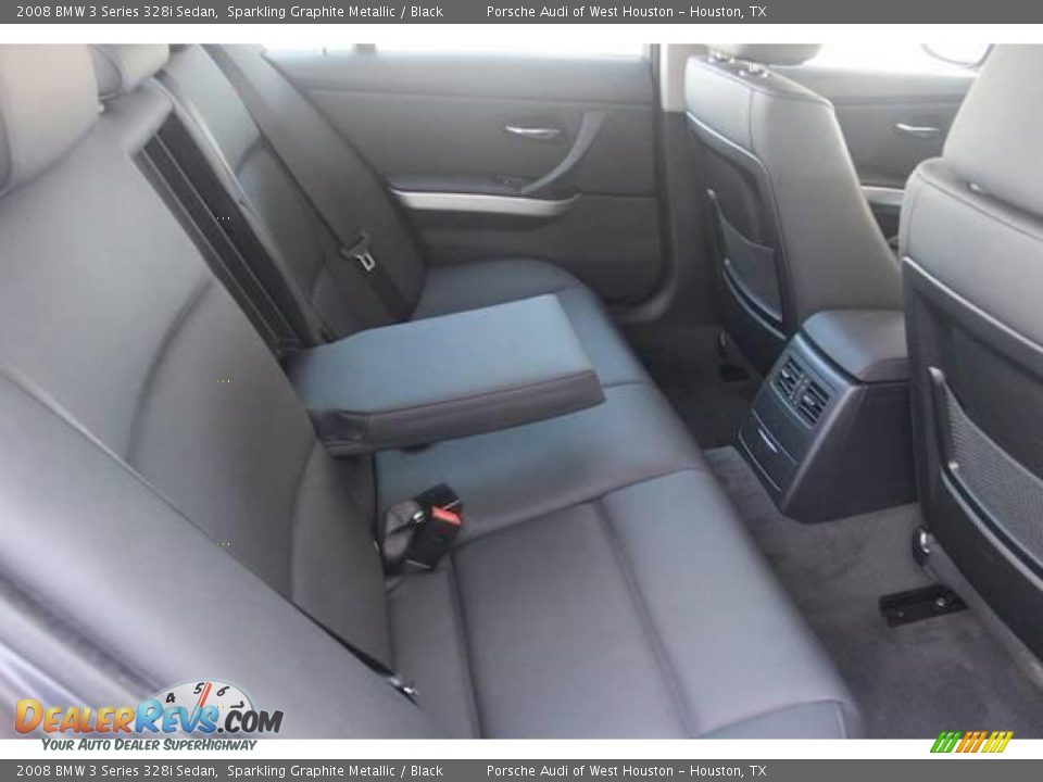 2008 BMW 3 Series 328i Sedan Sparkling Graphite Metallic / Black Photo #26