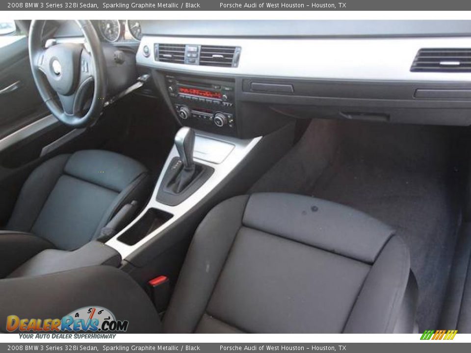 2008 BMW 3 Series 328i Sedan Sparkling Graphite Metallic / Black Photo #30