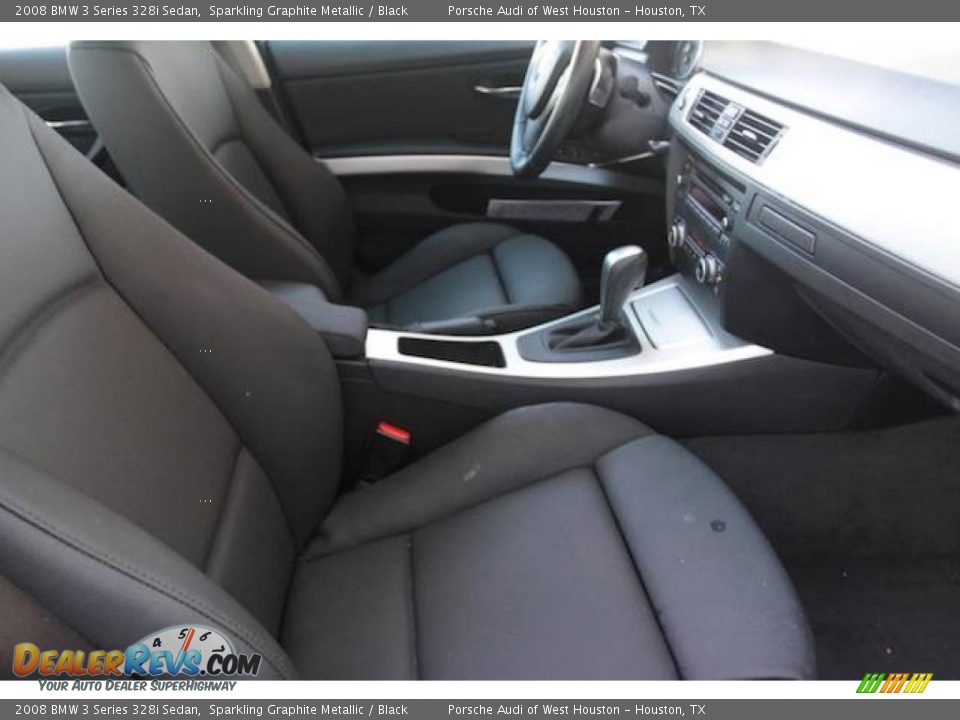 2008 BMW 3 Series 328i Sedan Sparkling Graphite Metallic / Black Photo #31
