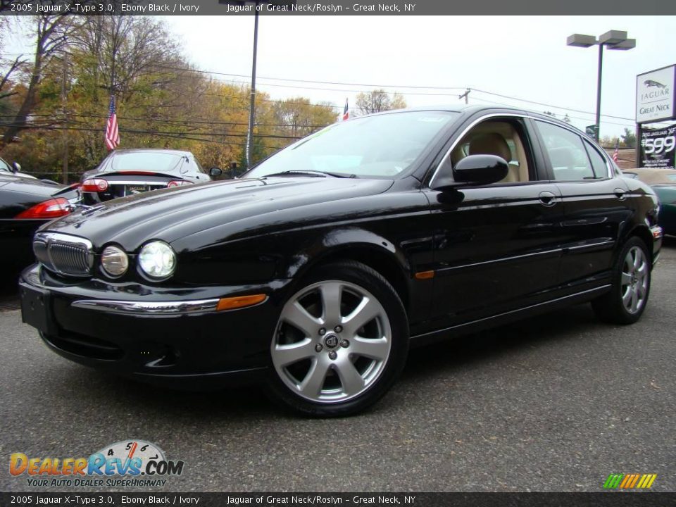 2005 Jaguar X-Type 3.0 Ebony Black / Ivory Photo #1