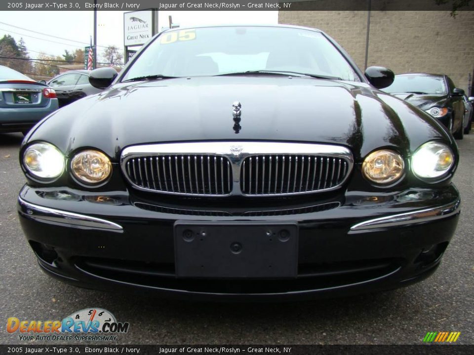 2005 Jaguar X-Type 3.0 Ebony Black / Ivory Photo #2
