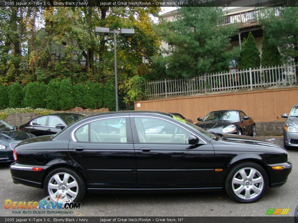 2005 Jaguar X-Type 3.0 Ebony Black / Ivory Photo #5