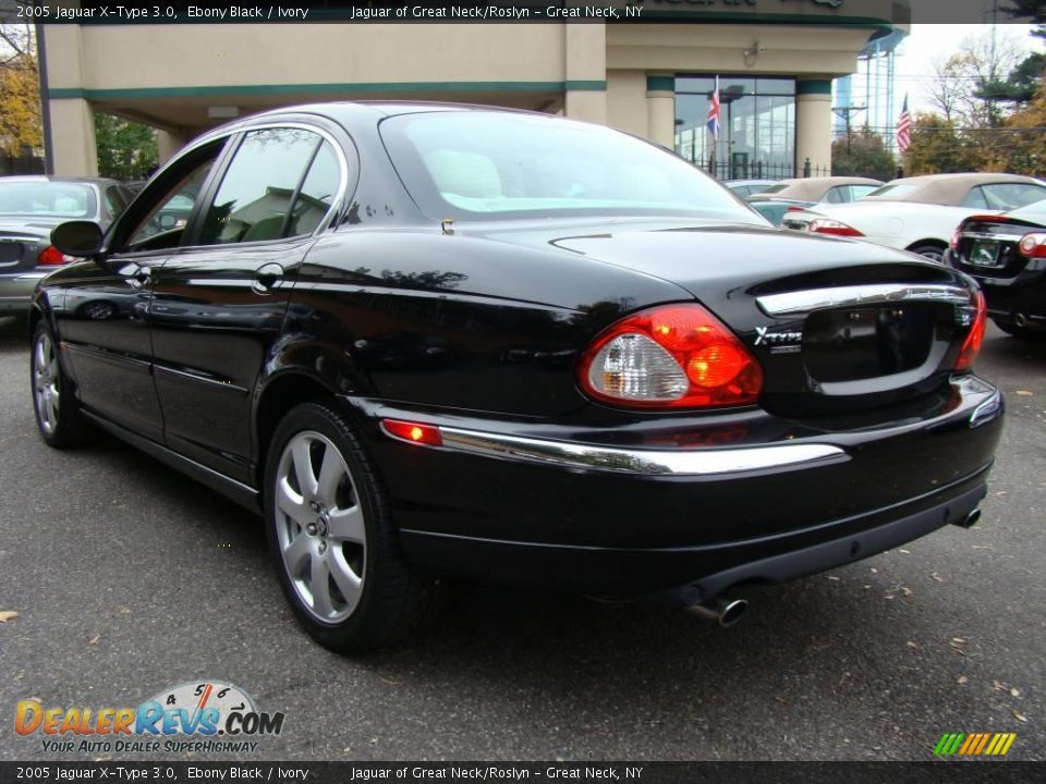 2005 Jaguar X-Type 3.0 Ebony Black / Ivory Photo #6