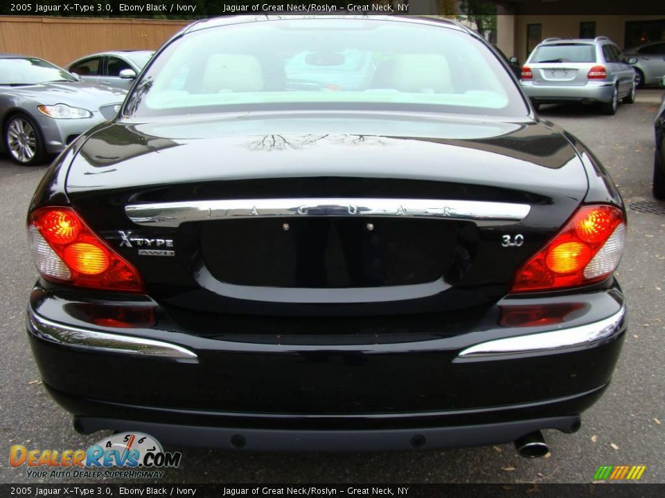 2005 Jaguar X-Type 3.0 Ebony Black / Ivory Photo #7