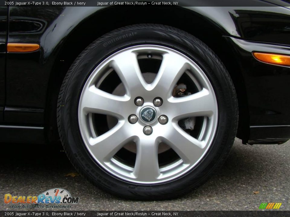 2005 Jaguar X-Type 3.0 Ebony Black / Ivory Photo #9