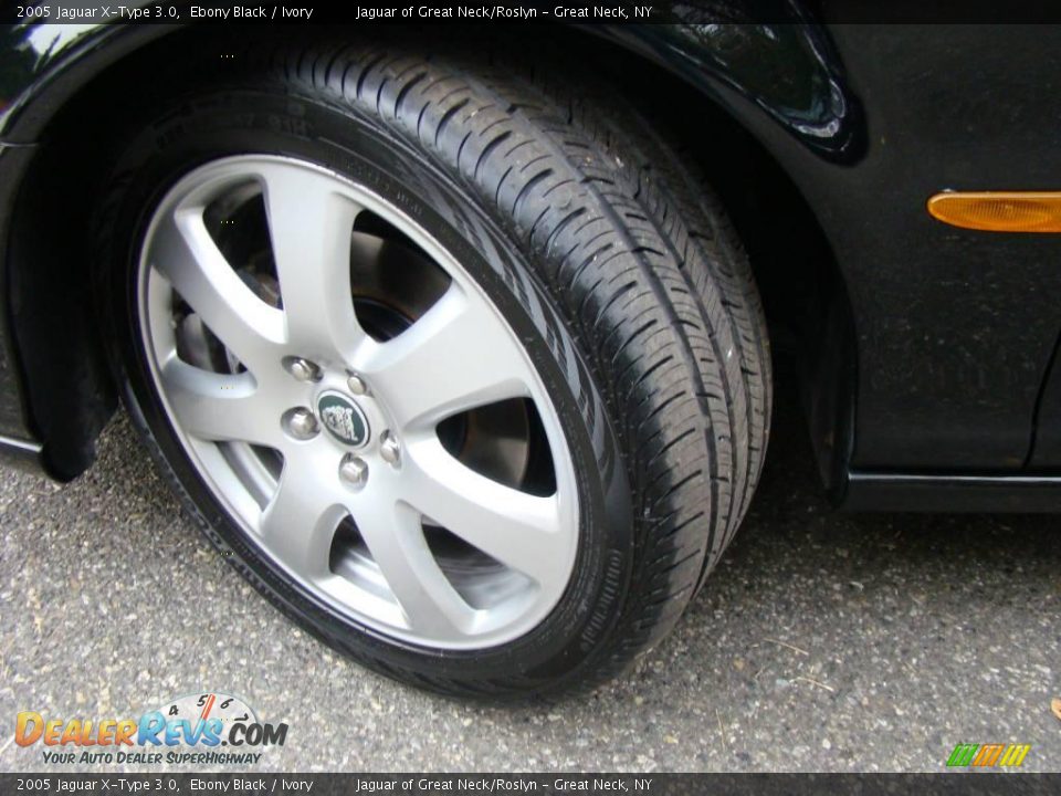 2005 Jaguar X-Type 3.0 Ebony Black / Ivory Photo #10