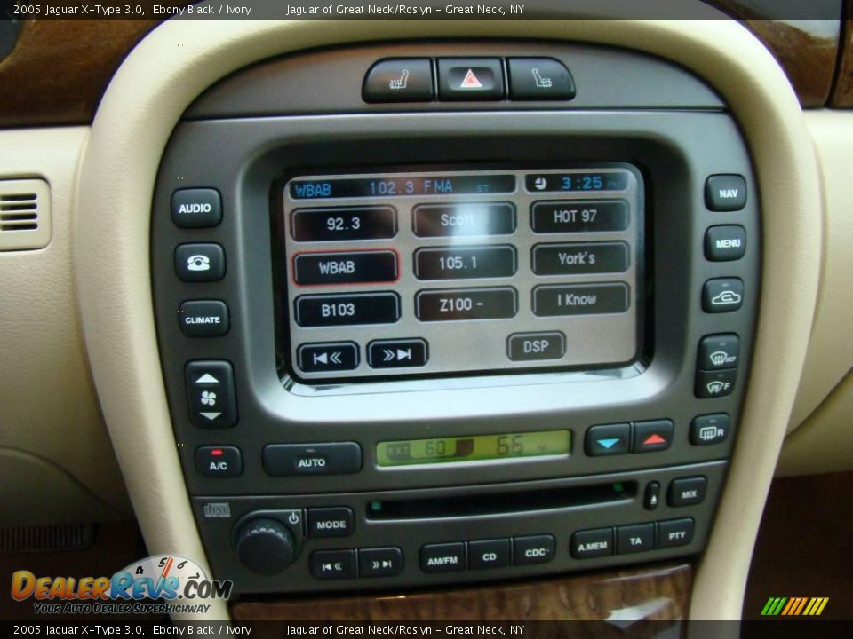 2005 Jaguar X-Type 3.0 Ebony Black / Ivory Photo #17
