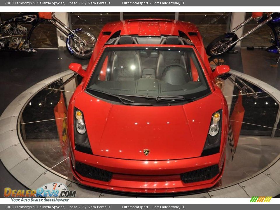2008 Lamborghini Gallardo Spyder Rosso Vik / Nero Perseus Photo #2