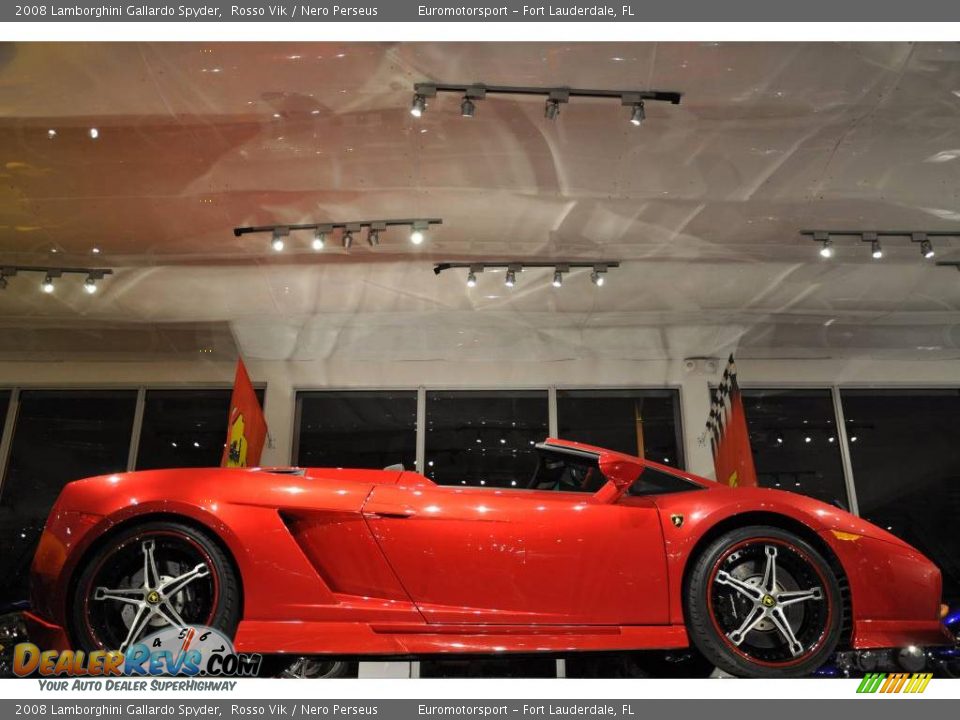 2008 Lamborghini Gallardo Spyder Rosso Vik / Nero Perseus Photo #4