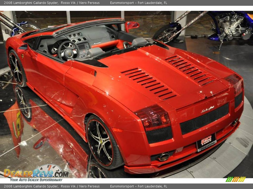 2008 Lamborghini Gallardo Spyder Rosso Vik / Nero Perseus Photo #5