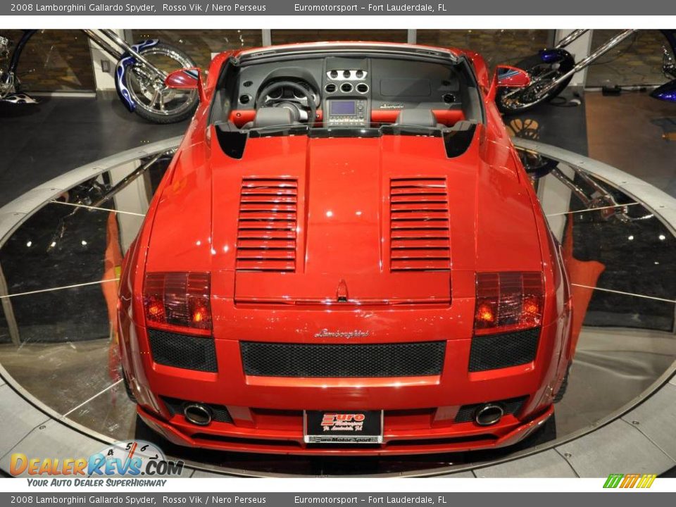 2008 Lamborghini Gallardo Spyder Rosso Vik / Nero Perseus Photo #6