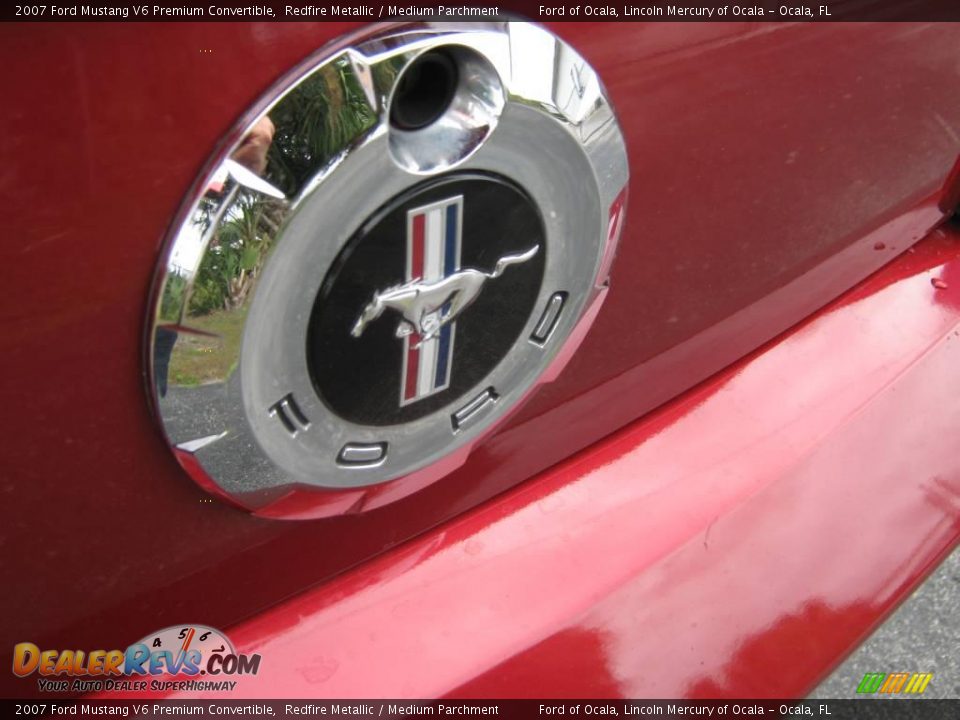 2007 Ford Mustang V6 Premium Convertible Redfire Metallic / Medium Parchment Photo #12