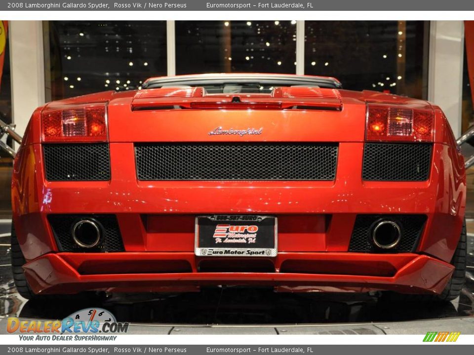 2008 Lamborghini Gallardo Spyder Rosso Vik / Nero Perseus Photo #12