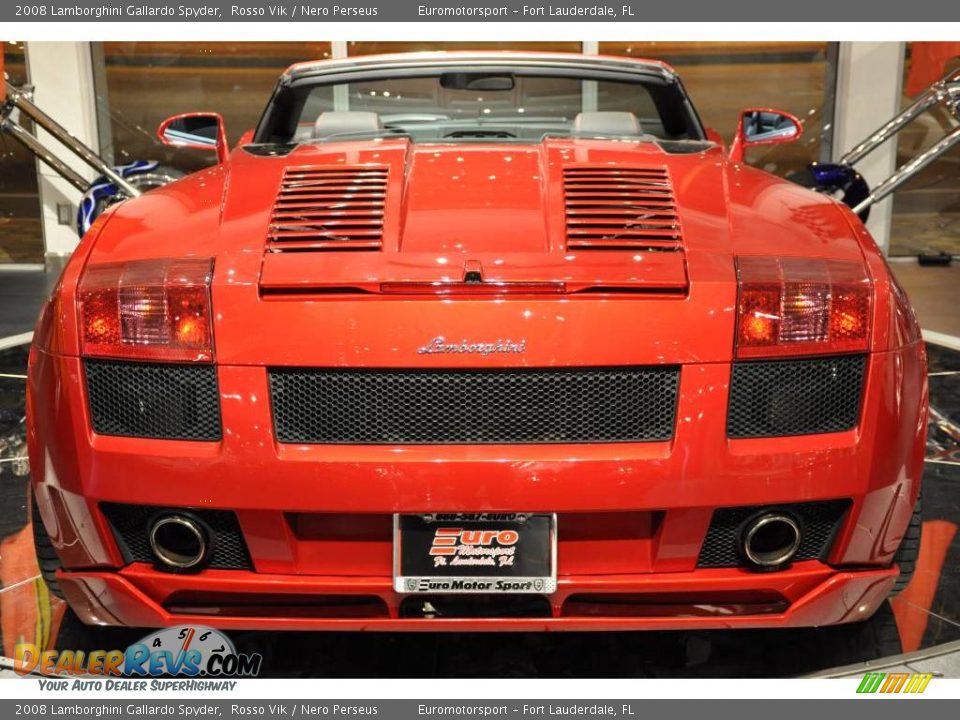 2008 Lamborghini Gallardo Spyder Rosso Vik / Nero Perseus Photo #14