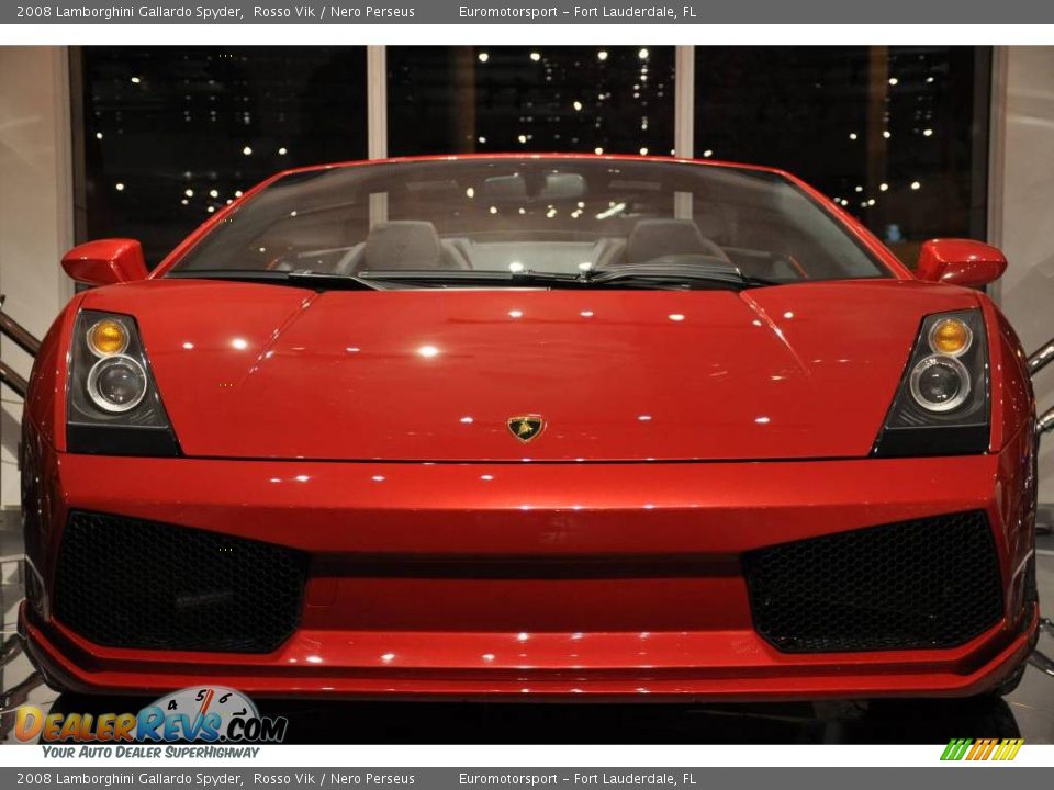 2008 Lamborghini Gallardo Spyder Rosso Vik / Nero Perseus Photo #16