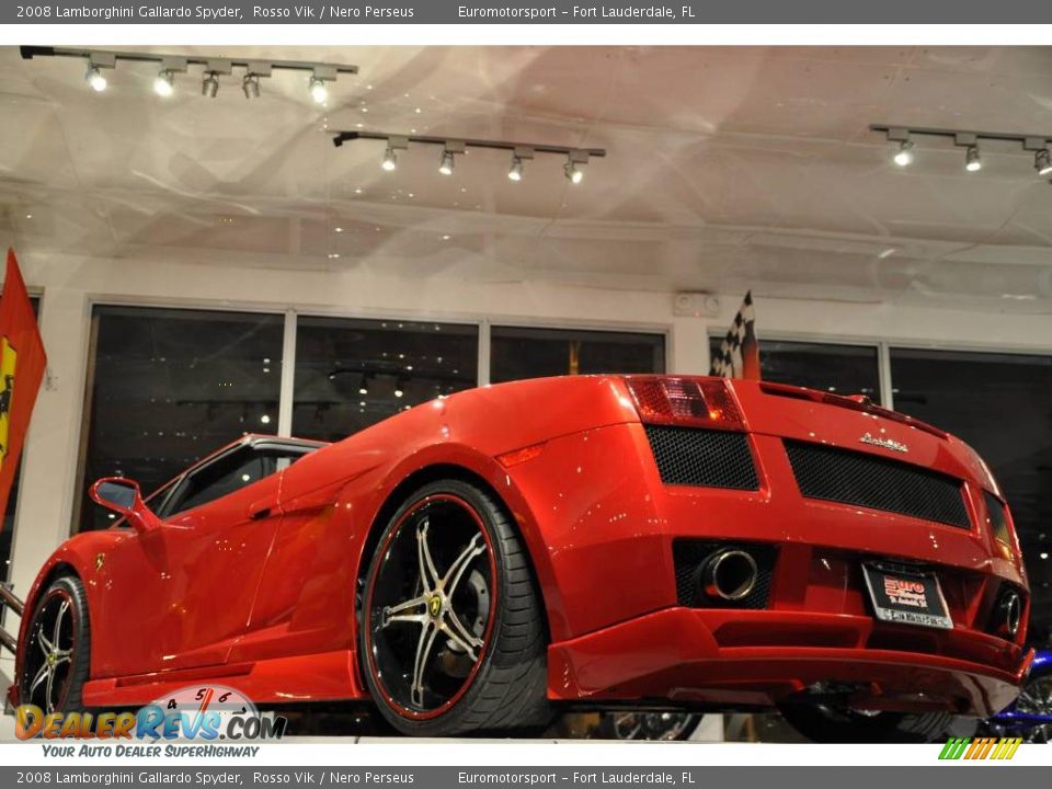 2008 Lamborghini Gallardo Spyder Rosso Vik / Nero Perseus Photo #20