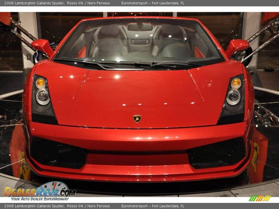 2008 Lamborghini Gallardo Spyder Rosso Vik / Nero Perseus Photo #21