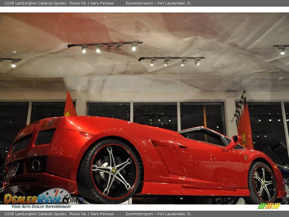 2008 Lamborghini Gallardo Spyder Rosso Vik / Nero Perseus Photo #22