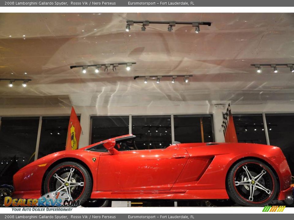 2008 Lamborghini Gallardo Spyder Rosso Vik / Nero Perseus Photo #25