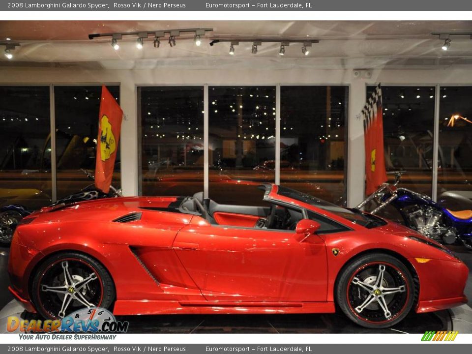 2008 Lamborghini Gallardo Spyder Rosso Vik / Nero Perseus Photo #30