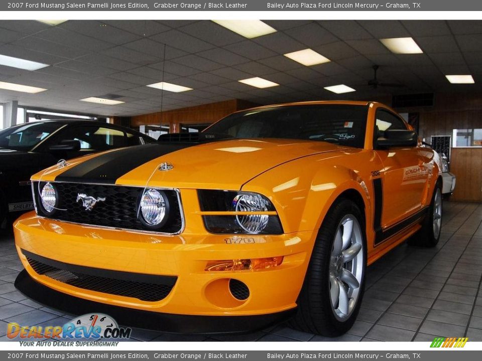 2007 Ford Mustang Saleen Parnelli Jones Edition Grabber Orange / Black Leather Photo #1