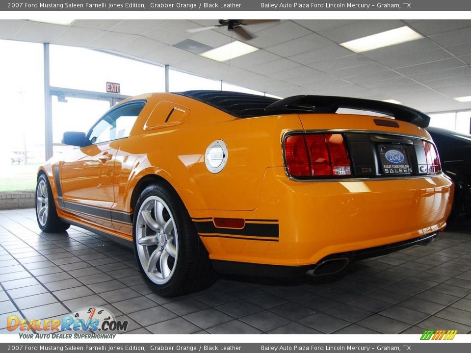 2007 Ford Mustang Saleen Parnelli Jones Edition Grabber Orange / Black Leather Photo #2