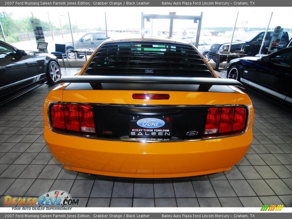 2007 Ford Mustang Saleen Parnelli Jones Edition Grabber Orange / Black Leather Photo #3