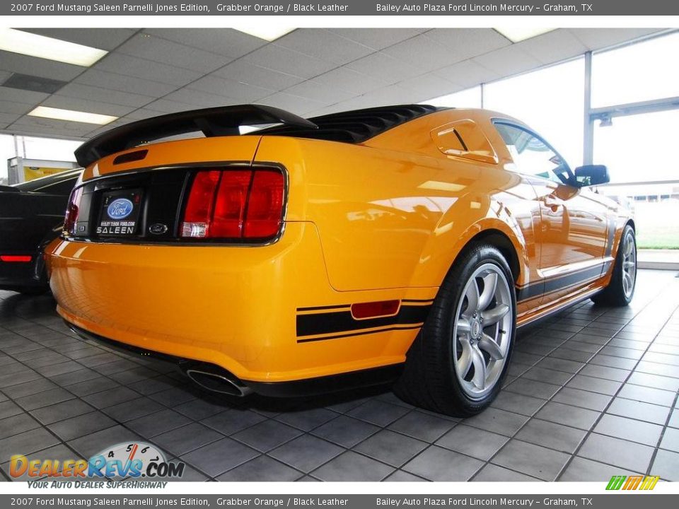 2007 Ford Mustang Saleen Parnelli Jones Edition Grabber Orange / Black Leather Photo #4