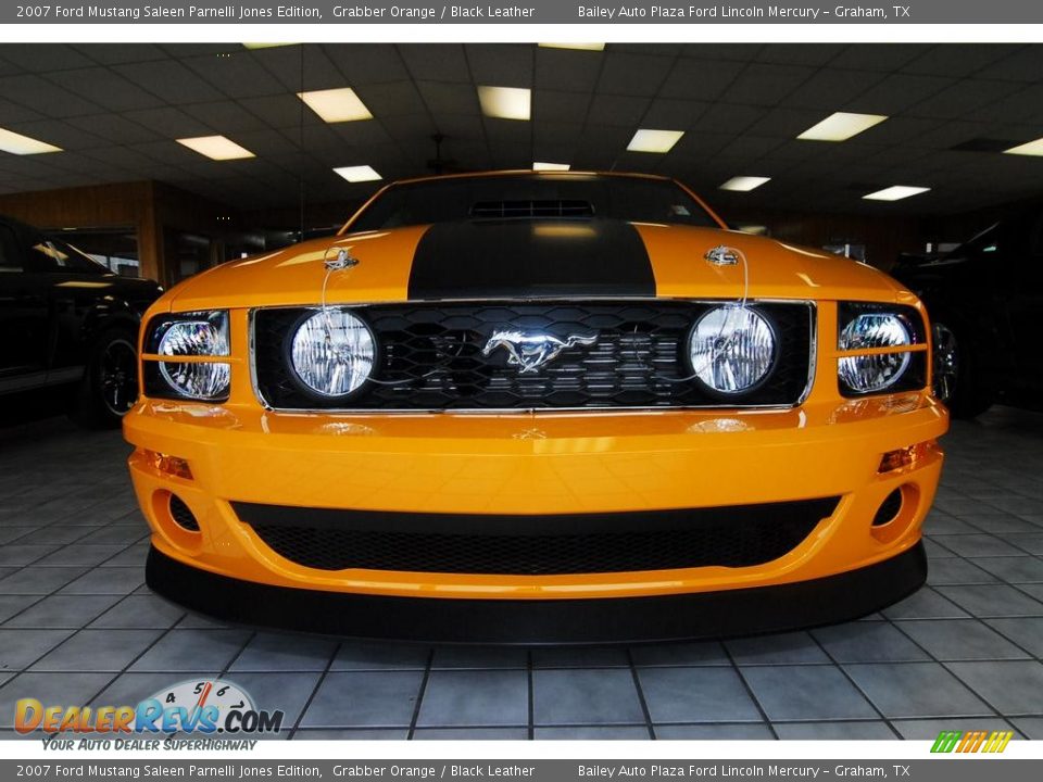 2007 Ford Mustang Saleen Parnelli Jones Edition Grabber Orange / Black Leather Photo #6